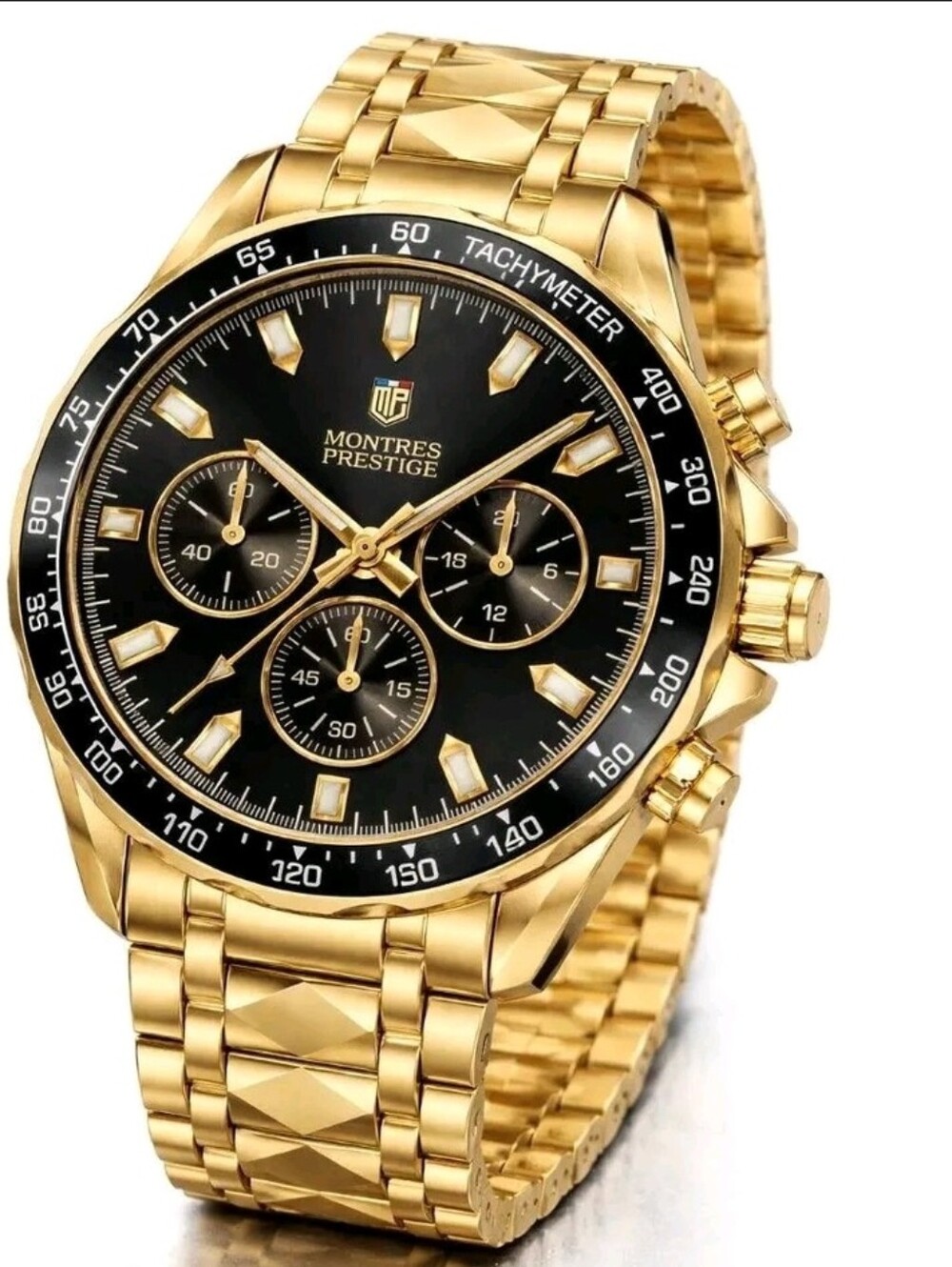 Montres Prestige Men's Watch - 44mm, Gold (MPW-0344) 86